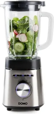 Image de Mixeur de table avec récipient en verre - 1400 W - DOMO DO740BL