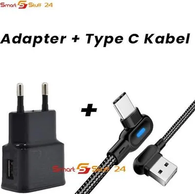 Produktbild von Netzteil + USB C Ladekabel für Samsung , Huawei, Xiaomi, Oppo, LG, Nokia LED