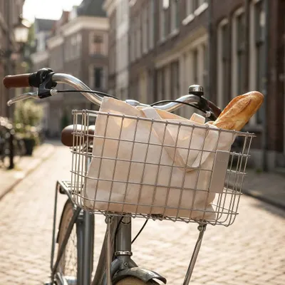 Produktbild von Fahrradkorb Für Robin 27 Liter Silber (11219)