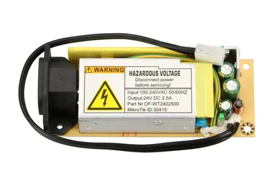 Produktbild von Mikrotik 24V2APOW, Router, Drinnen, 60 W, 24 V, AC-an-DC, 2,5 A