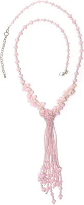 Produktbild von Lange Kette Ella mit Quaste und Glasperlen von collezione alessandro