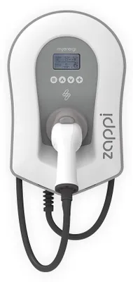 Produktbild von MYEN zappi Wallbox V2 22kW TW-T (3.7/4.3/11/22)kW 3-ph weiss 6.5m Kabel
