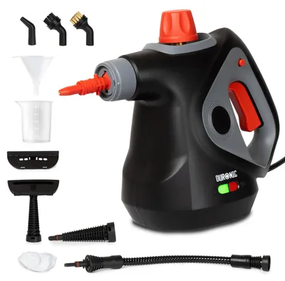Produktbild von Duronic SC32 BK Dampfreiniger, Polster und Teppichreiniger Gerät, 1500 Watt Polsterreiniger, Handdampfreiniger mit 3 m Kabel, Handgerät mit 350 ml