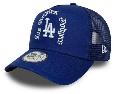 Produktbild von New Era MLB 9FORTY A-Frame Trucker Cap Wordmark Los Angeles Dodgers royal