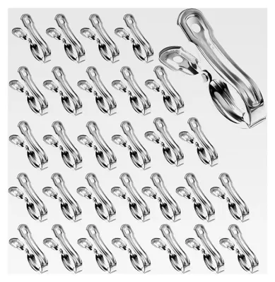 Produktbild von Metall Gewächshaus-Clips 24 Stück Pflanzenklammern aus Edelstahl für Garten und Pflanzenabdeckungen