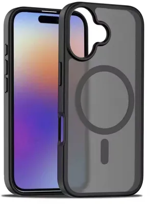 Produktbild von Graue Hülle passend für iPhone 17 - Geeignet für Magsafe - Grau transparent - CHPN