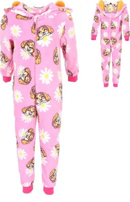 Produktbild von PAW Patrol Fleece Onesie Schlafoverall Jumpsuit Kinder Nachtwäsche mit Hoodie 98/104 cm