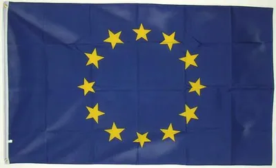 Produktbild von Große Fahne Flagge Europa mit Sternen 90*150cm Hissfahne Hissflagge mit Ösen für Fahnenmast EM WM