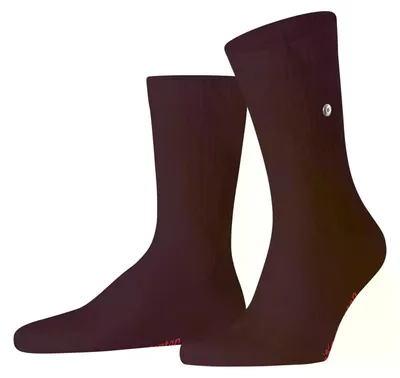 Productafbeelding van Burlington heren sokken, model Bond Street M, van katoen, effen kleur, 1 paar, rood/kersrood