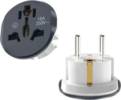 Produktbild von EU-Reiseadapter - 2 Stück Deutschland, UK nach EU Stecker