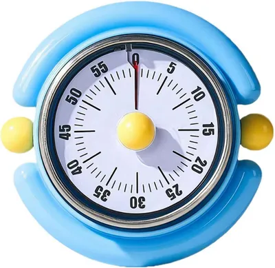 Produktbild von Visueller Timer 60 Minuten Countdown Timer  Bildschirm für Kinder und Erwachsene Leiser Kurzzeitmesser für Küche Schule Büro  (Blau)