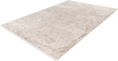 Produktbild von Lalee Diamond hochwertiger Teppich 2.000.000 Punkte m2 Viskose Acryl super weicher exklusiver Teppich kurze Fransen 80x150 cm beige