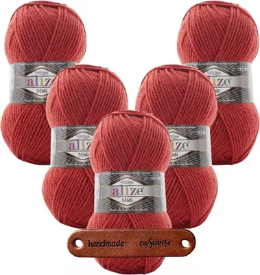 Produktbild von 5 x ALIZE Superlana Midi 456 mit Label