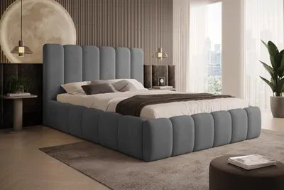 Produktbild von Polsterbett Vilo 140x200 mit Bettkasten und Stabilem Metallgestell