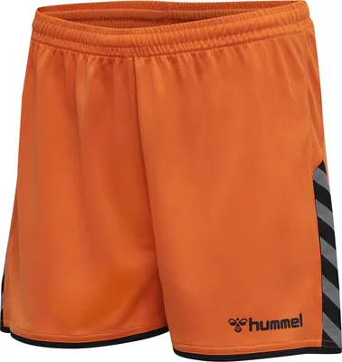 Produktbild von hummel Authentic Polyester Shorts Damen tangerine S