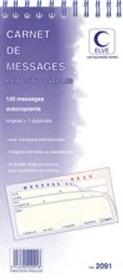 Produktbild von ELVE Bloc spiralé, ''120 messages repositionnables'' 2091