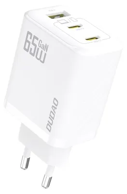 Produktbild von DUDAO Dudao A29EU Adapter 65Watt 2xUSB-C 1xUSB-A Hvid
