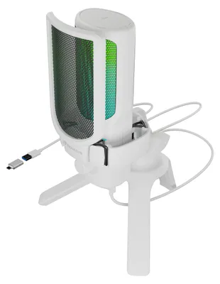 Produktbild von GENESIS Radium 250 White, Mikrofon für Spielkonsole, -40 dB, 50 - 16000 Hz, 24 Bit, 192 kHz, Unidirektional/ Kardioid