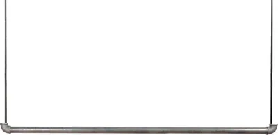 Immagine prodotto di Natural Goods Berlin Pipe GARD Swing, appendiabiti, montaggio a soffitto, appendiabiti, ghisa malleabile, L120 cm, corda nera