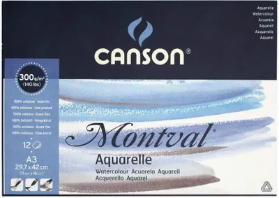 Image de CANSON C200807320 CANSON Bloc de papier à dessin "Montval", DIN A3, 300 g/qm
