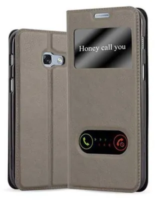 Produktbild von Cadorabo Schutzhülle für Samsung Galaxy A5 2017 Hülle in Braun Handyhülle Book Case Cover Etui