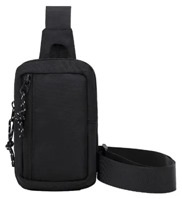Produktbild von Herrenhandtasche - Kleine Crossbody-Tasche - Schultertasche - Messenger-Tasche - Canvas - Schwarz