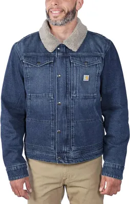 Zdjęcie produktu dla Carhartt Relaxed Fit Denim Sherpa-Lined Jacket 106323, kolor:buk, rozmiar:XXL