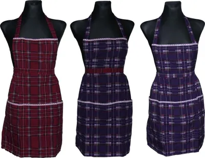 Produktbild von Klammerschürze Latzschürze Trägerschürze Schürze Grillschürze bügelfrei, Farbe:bordeaux