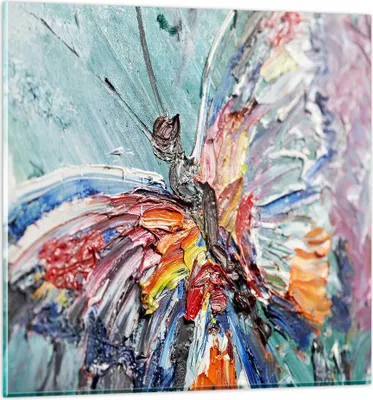 Produktbild von Bilder auf glas - Vogel Natur Farbe - 50x50cm - Glasbilder - Wandbilder - Kunstdruck - zum Aufhängen bereit - Wanddekoration aus Glas - Glas Bilder - Wandbild auf Glas - Einteilig - GAC50x50-3594