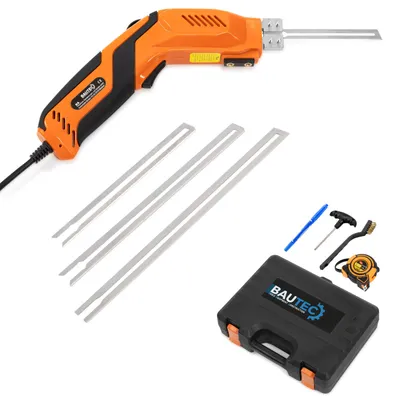 Produktbild von BAUTEC Hand-Styroporschneider Styrocutter 330W » Set 4 inkl. Klingen 150/200/250mm » Dauerbetrieb