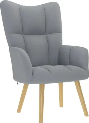 Image de Chaise de relaxation Gris clair Tissu