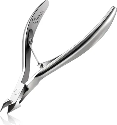 Image de FERYES Pince à cuticules professionnelle Pince à cuticules tranchante Coupe-ongles Ciseaux à cuticules