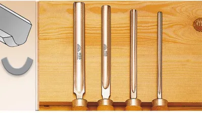 Produktbild von STUBAI Profi-Formröhre 7mm  – Vielseitiges Drechselwerkzeug zum Schruppen von Rohlingen, Anfertigen von Hohlkehlen & Profilen in Lang- und Querholz, ideal für Stuhlbeine, Kreisel & Stirnseitendrehungen
