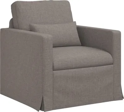 Image de Canapé vidaXL taupe 78 x 78 x 80 cm en tissu