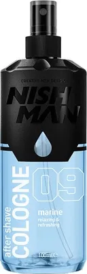 Obrázek produktu pro Nishman | Kolínská voda po holení - 09 Marine - 100 ml - Intenzivní vůně - Zklidňuje pokožku po holení