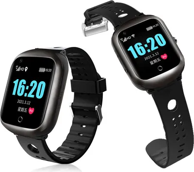 Immagine prodotto di INF Orologio intelligente con posizionamento GPS, frequenza cardiaca, monitoraggio del sonno, videochiamata, IP67 Nero