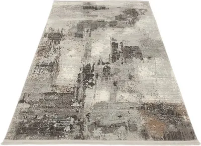 Obrázek produktu pro Obdélníkový koberec 240x330 cm STEFANO abstraktní - béžový / zlatý