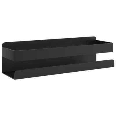 Obrázok produktu pre vidaXL Sprchová vanička Matná čierna 23x6,5x6 cm Brúsená nerezová oceľ 304
