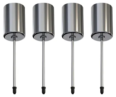 Produktbild von Adventskranz Kerzenhalter, Retro Silber Adventskerzenhalter Metall 4 Stück, für Adventskranz Weihnachten Kerzenteller mit Dorn