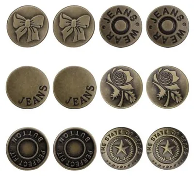 Produktbild von Jeansknöpfe - Verstellbare Tailleverkleiner Clips - 12 Stück - RBB0666_2605
