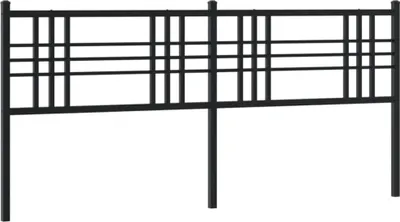 Produktbild von vidaXL Ersatz-Kopfteil Metall Schwarz 193 cm
