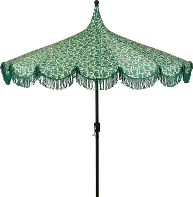Obrázok produktu pre Mica Decorations Kelly slnečník s taškou na prenášanie – tyčový slnečník 238 x Ø235 cm – ochrana pred slnkom na záhrade alebo balkóne – polyester, oceľ – tmavozelená farba