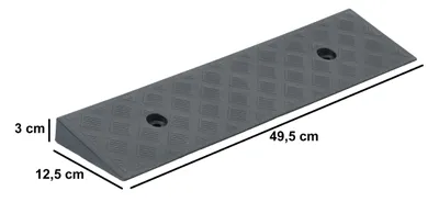 Produktbild von Bordsteinrampe Kunststoff Auffahrrampe Bordsteinhilfe PKW Rollstuhl 3cm