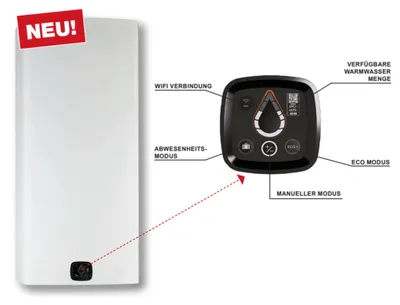Image de Chauffe-eau Austria Email EWH Digital 100-E, 100 l, 2,2 kW, Wi-Fi, 1 unité