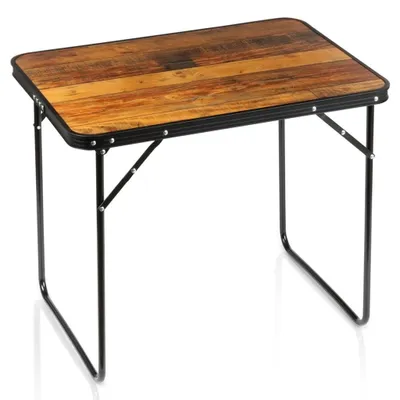 Image de Table de camping pliante en aluminium 70x50x60 cm