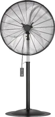 Immagine prodotto di Ventilatore da pavimento industriale - 30 pollici, ventilatore oscillante a 85 gradi con 3 velocità regolabili e altezza regolabile