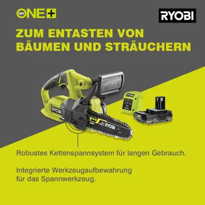 Obrázek produktu pro Ryobi AKU řetězová pila RY18CS20A-125 + 2,5 Ah baterie a nabíječka