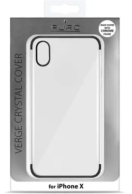 Image de Verge Crystal Cover Noir pour Apple iPhone X/Xs