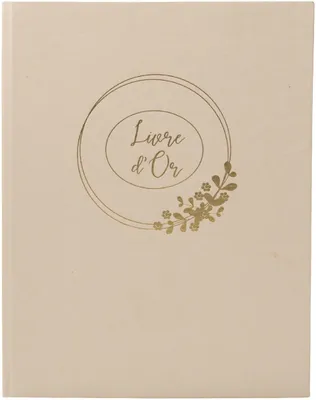 Immagine prodotto di Exacompta 47633E, registro visite, 100 pagine, taglio dorato, design "Ringflower", colore beige