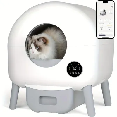 Image de Litière autonettoyante pour chats - Litière automatique pour chats - Litière intelligente pour chats - Litière autonettoyante pour chats
